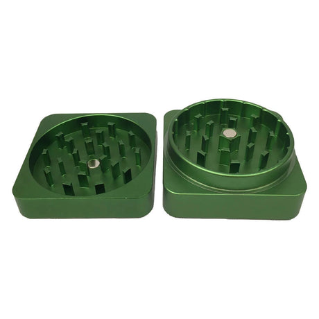 Best Buds Flat Square Grass - Grinder de Aluminio (2 partes - 50mm) - CBDream