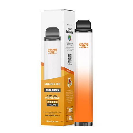 Orange County Energy Ice - Vape Descartável de CBD (3500 puffs) - CBDream